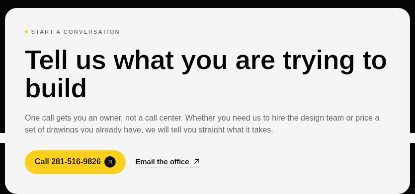 Tell us what you are trying to build contact block