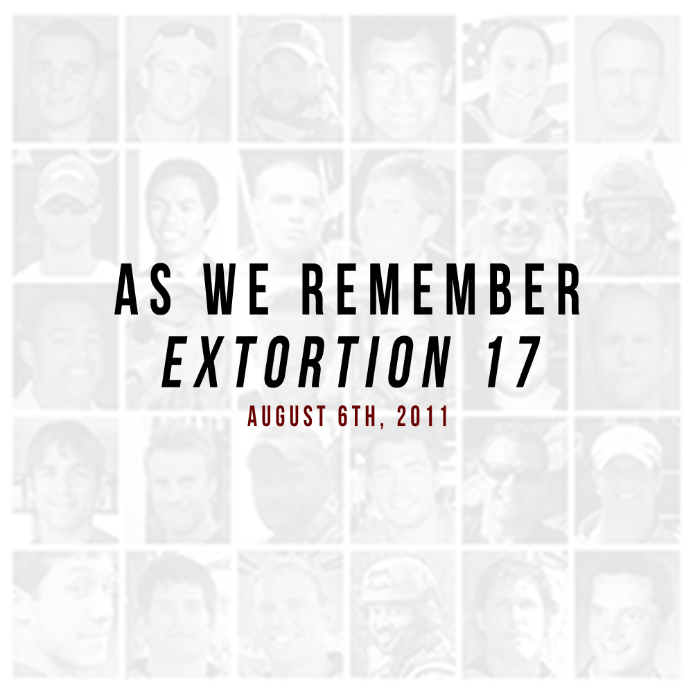 As We Remember Extortion 17 — August 6, 2011 — memorial graphic by Beefy Marketing